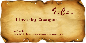 Illavszky Csongor névjegykártya